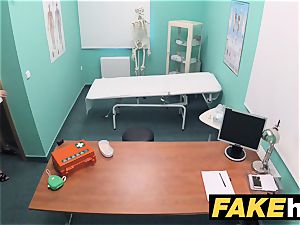 fake clinic puny light-haired Czech patient health test